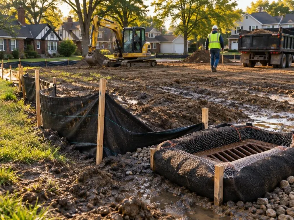 Silt Fence & Inlet Protection in Detroit, MI